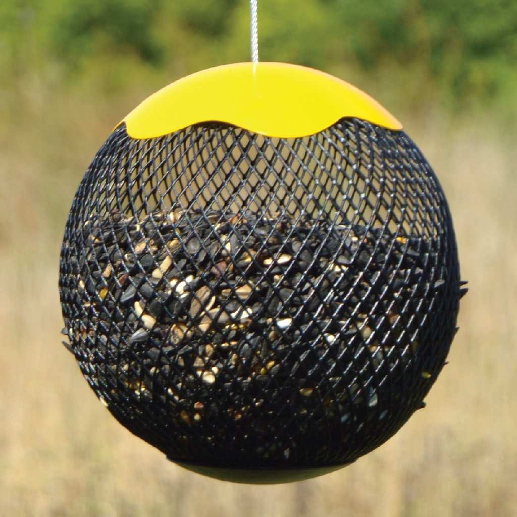 Songbird Seed Sphere Feeder Yellow Set of 6